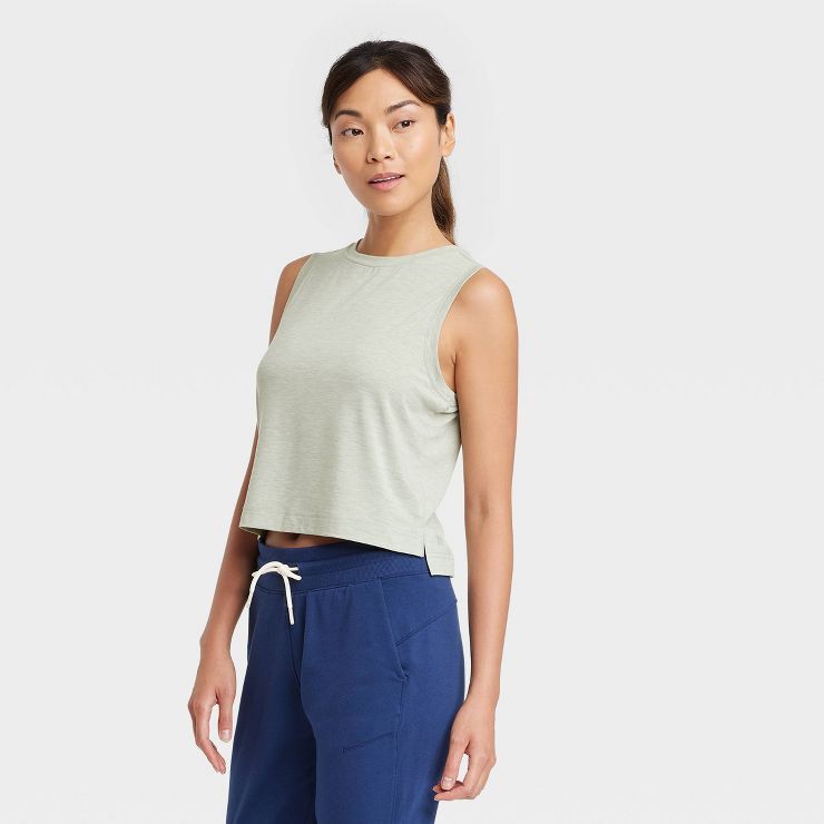 Women's Cropped Active Tank Top - All in Motion™ | Target