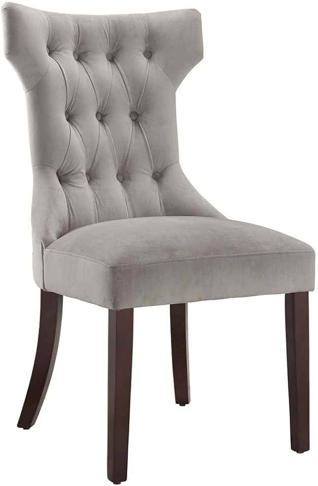 DHP Clairborne Tufted Dining Chair (2 Pack), Wood, Taupe / Espresso | Amazon (US)