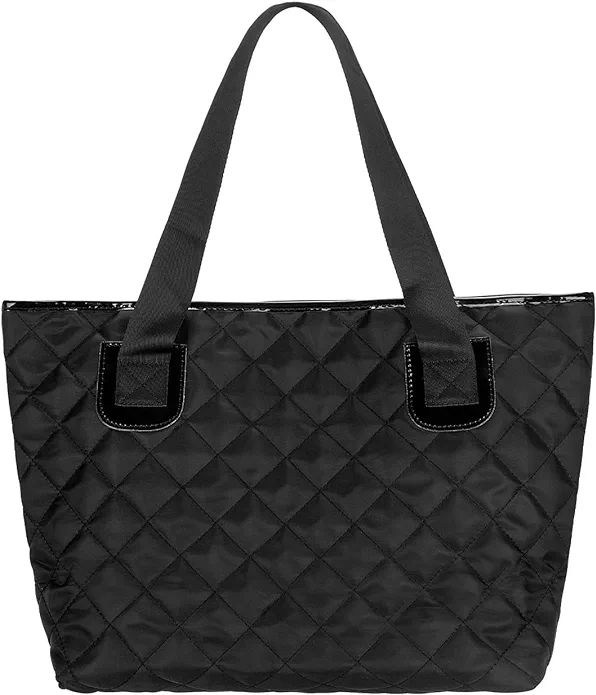 Shoulder Tote Bag, Nylon Travel Shopping bag with Zipper, Weekend Hobo Handbag Ultra Light | Amazon (US)