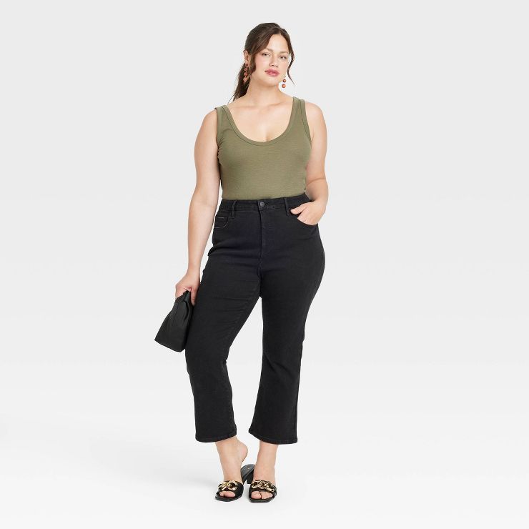 Women's Plus Size High-Rise Demi-Boots Ankle Jeans - Ava & Viv™ | Target