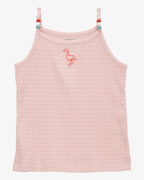 Toddler Flamingo Ribbed Tank Top | Carter's Inc