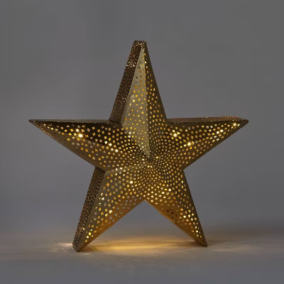 Lit Christmas Star Standing Gold - Wondershop™ | Target