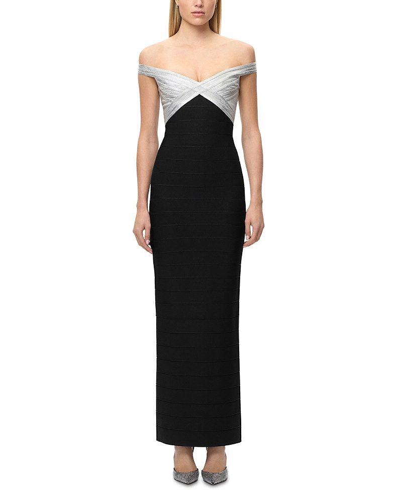 Herve Leger The Metallic Bonnie Gown | Bloomingdale's (US)