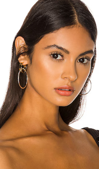 Imogen Hoop Earrings in Gold | Revolve Clothing (Global)