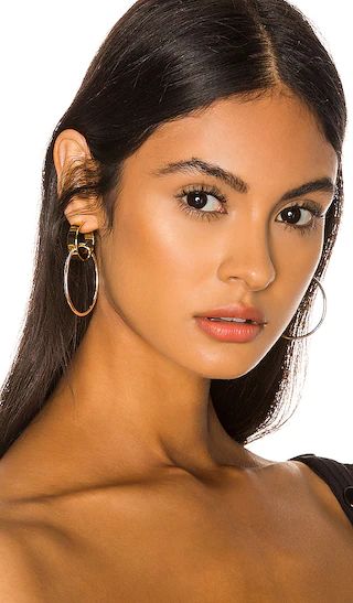 Imogen Hoop Earrings in Gold | Revolve Clothing (Global)