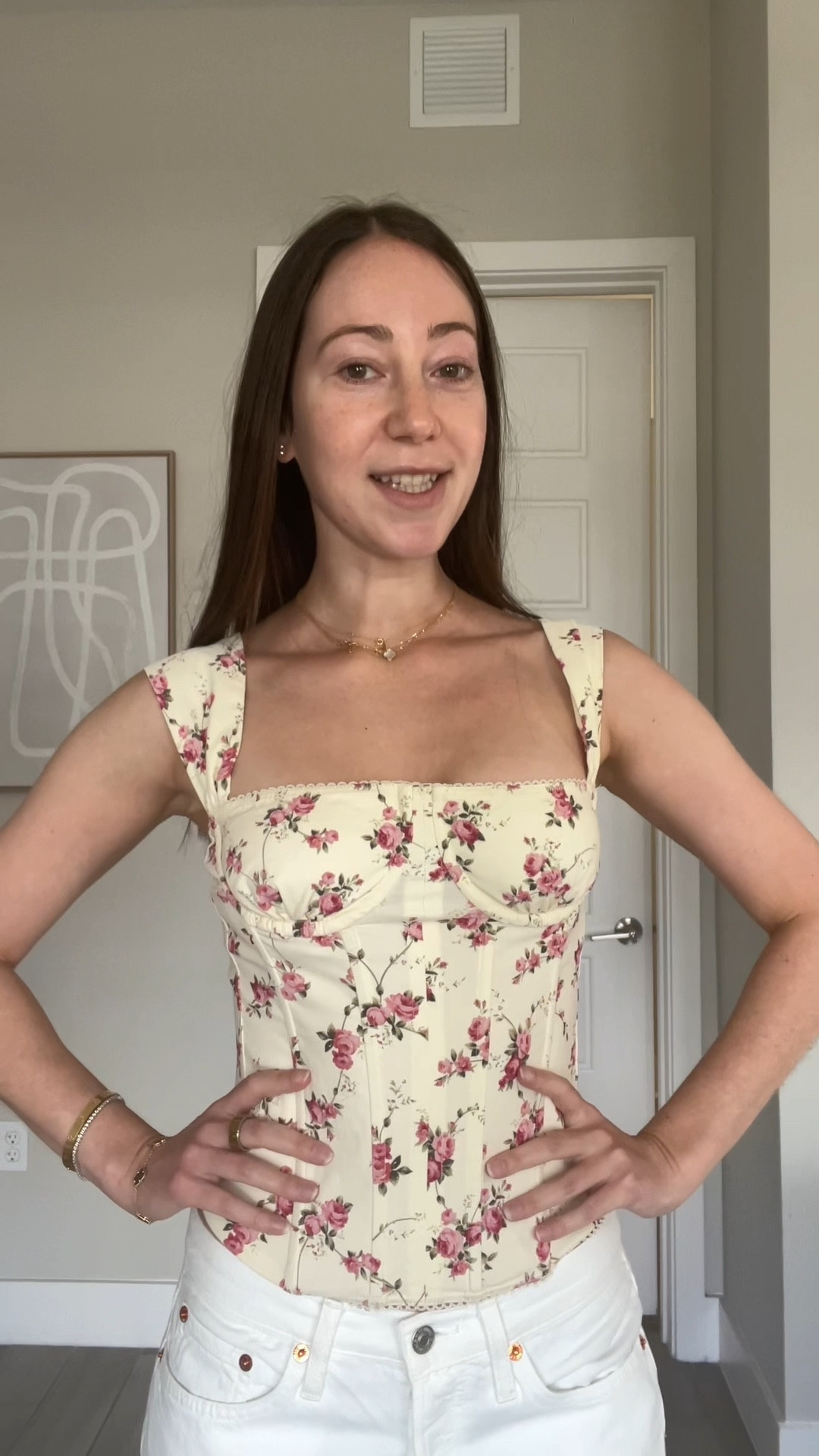 Brunch outfit! Love a linen set for spring
Corset top sold out in this pattern so linking other colors!
Wearing a S in everything and XS/S in daily drills set

Easter outfits, spring fashion, spring outfits, linen top, linen pants, spring heels

#LTKStyleTip #LTKFindsUnder100 #LTKSeasonal