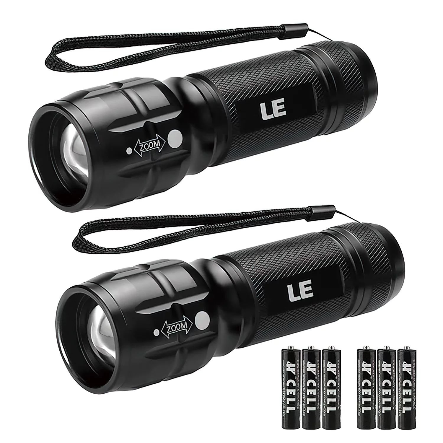 LE 2-Packs LED Flash Light LE1000 High Lumens, Multifunction Mini Tactical Flashlight , Zoomable,... | Walmart (US)