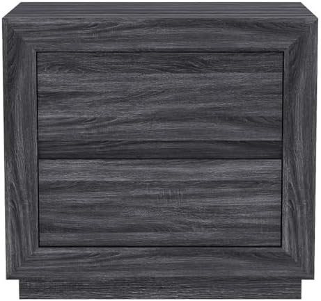 Manhattan Comfort Soren 26" Contemporary Nightstand with 2 Drawers, Modern Wood Design Bedside Ta... | Amazon (US)