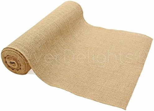 CleverDelights 14" Premium Burlap Roll - 10 Yards - No-Fray Finished Edges - Natural Jute Burlap ... | Amazon (US)