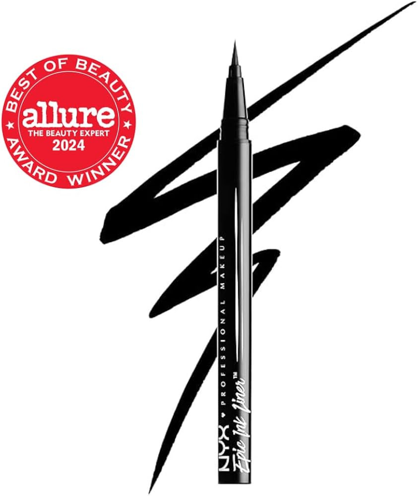 NYX PROFESSIONAL MAKEUP Epic Ink Liner, Waterproof Liquid Eyeliner - Black, Vegan Formula | Amazon (US)