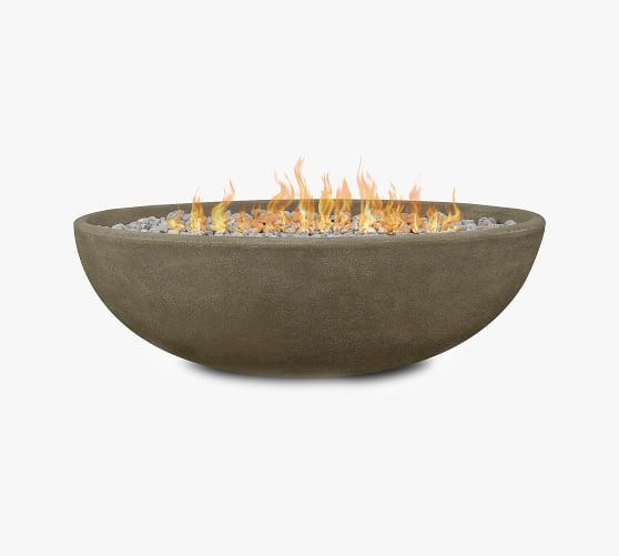 Blackwell Concrete Oval Propane Fire Pit (48" - 58") | Pottery Barn (US)
