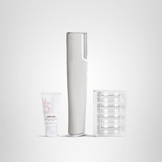 DERMAFLASH LUXE+ Sonic Dermaplaning Tool for Face Peach Fuzz Removal, Anti-Aging and Exfoliation | Amazon (US)
