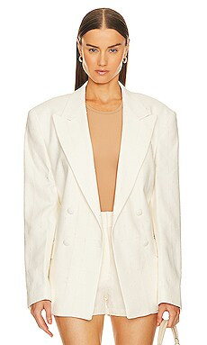Rangel Fernanda Blazer in Ivory from Revolve.com | Revolve Clothing (Global)