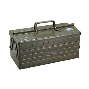 Toyo Steel Toolbox with Lid Silver | The Container Store