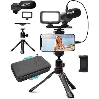 Movo iVlogger Vlogging Kit for iPhone - Lightning Compatible Video Vlog Kit - Accessories: Phone ... | Amazon (US)