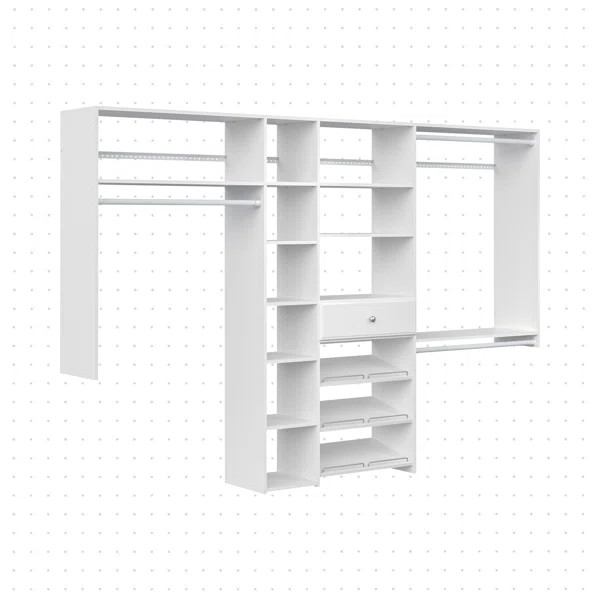 Grid 60" W - 108" W Closet System Reach-In Sets | Wayfair North America