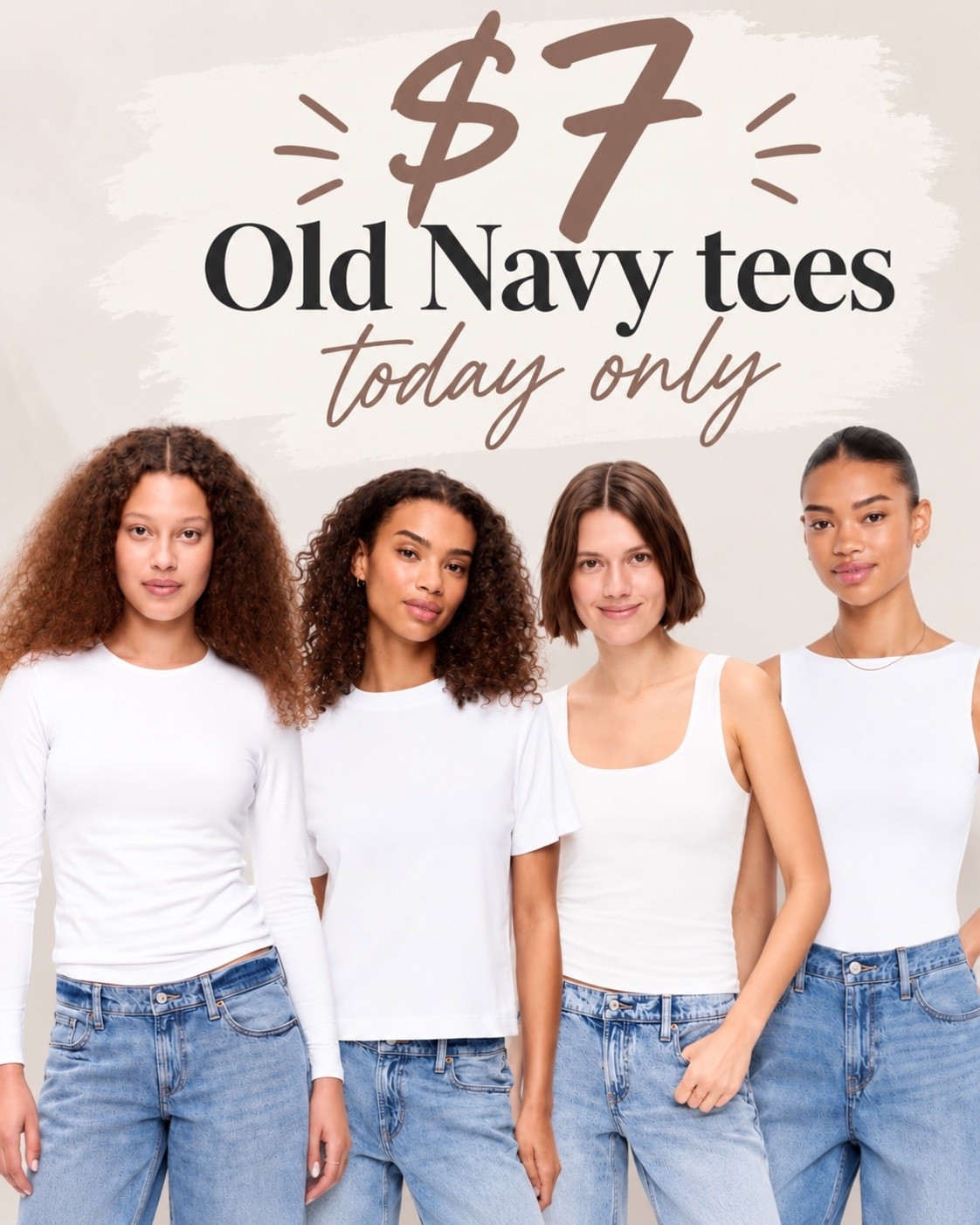 $7 tees at Old Navy today only!

#LTKSaleAlert #LTKTall