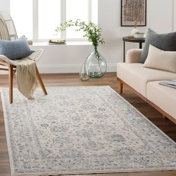 Hamza Traditional Floral Area Rug - Overstock - 35853668 | Bed Bath & Beyond