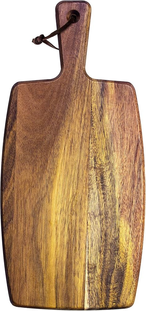 Rock & Branch Acacia Wood Serving Paddle, Wood Cutting Board with Handle for Kitchen and Charcute... | Amazon (US)