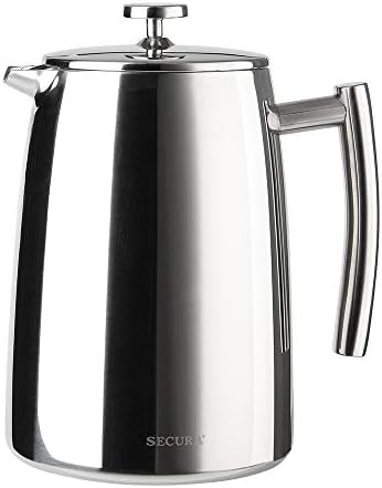 Secura French Press Coffee Maker, 50-Ounce, 304 Stainless Steel Insulated Coffee Press with Extra... | Amazon (US)
