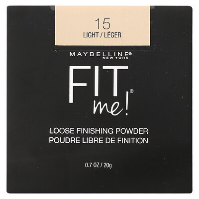 Maybelline, Fit Me, Loose Finishing Powder, 15 Light, 0.7 oz (20 g) | iHerb