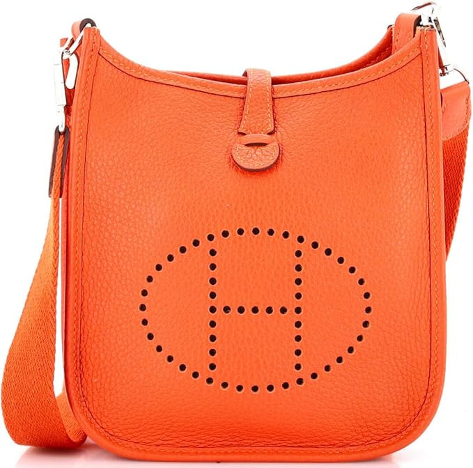 Amazon.com: Hermès, Pre-Loved Evelyne Bag Gen III Clemence TPM, Feu : Amazon Luxury | Amazon (US)