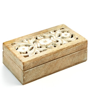 Global Goods Partners Carved Wood Box | Macys (US)
