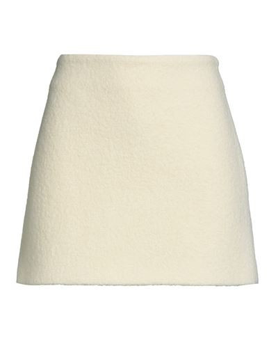 Msgm Woman Mini skirt Cream Size 2 Virgin Wool | YOOX (US)
