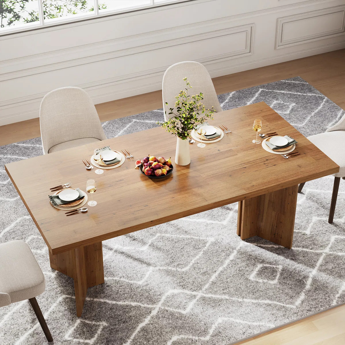 Rahn 63'' W. 6 Person Dining Table | Wayfair North America