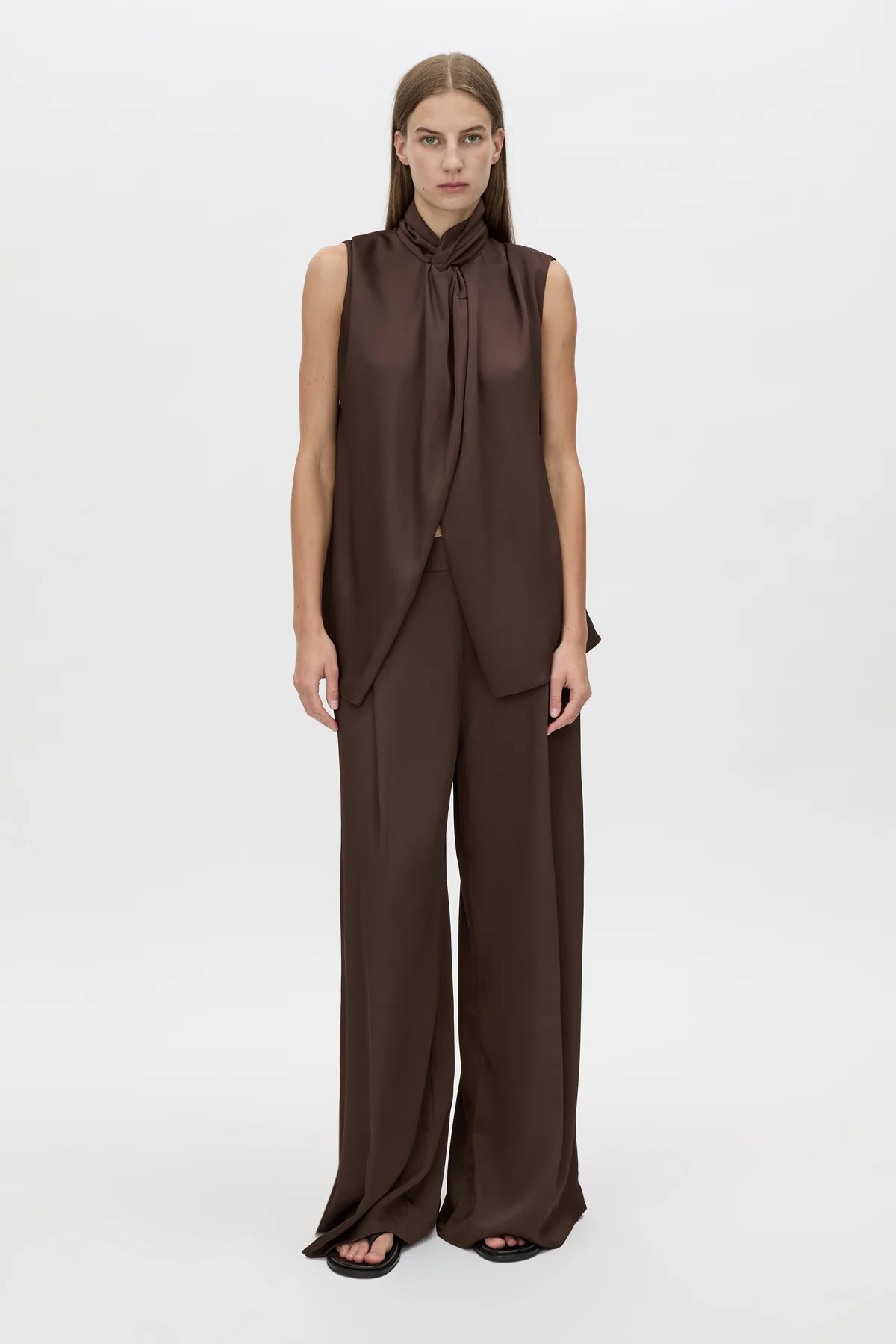 Aaron Twist Top in Espresso Brown - CAMILLA AND MARC® C&M | CAMILLA AND MARC (ANZ)