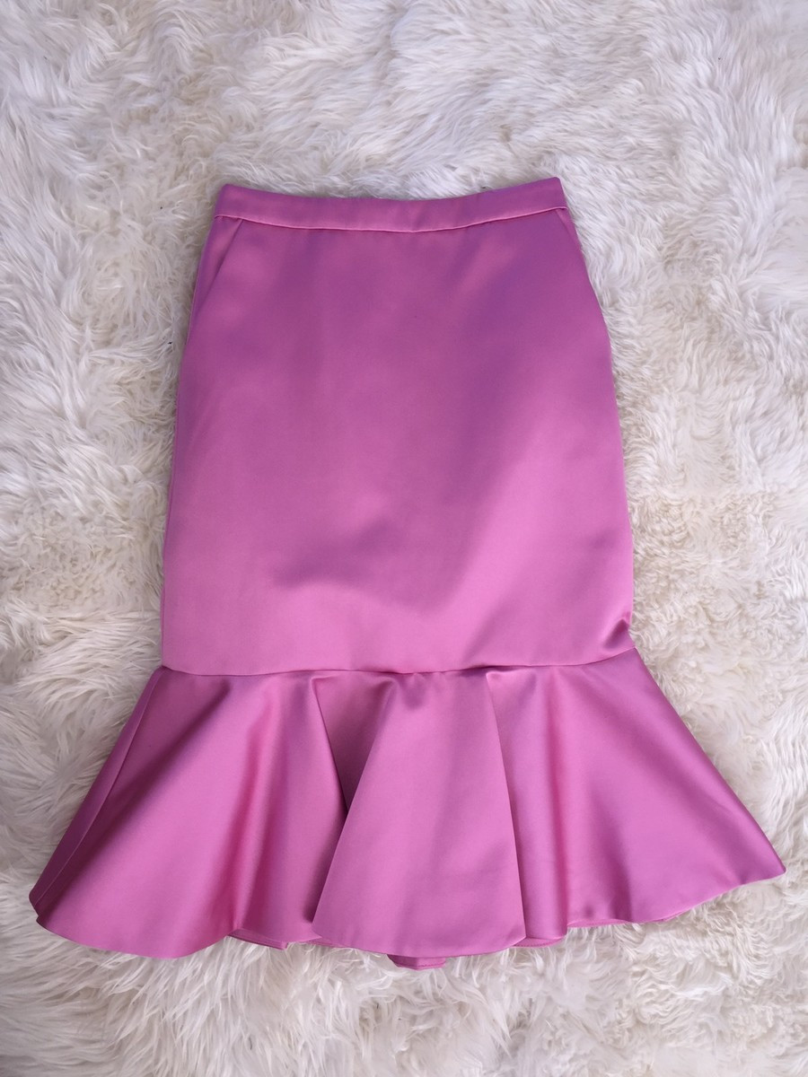 Nwt JCREW Collection Fluted Skirt In Italian Satin F6987 Sz 0 RARE! | eBay US