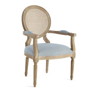 Louis Cane Back Armchair | Wisteria