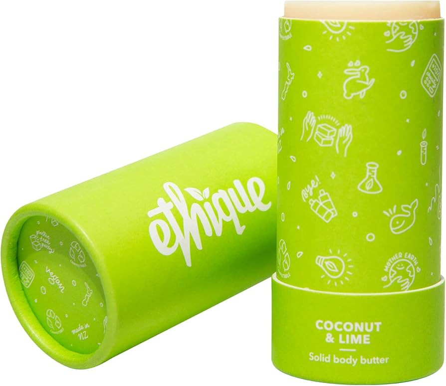 Ethique Nourishing Coconut & Lime Butter Block - Moisturizing Tube - Plastic-Free, Vegan, Cruelty... | Amazon (US)