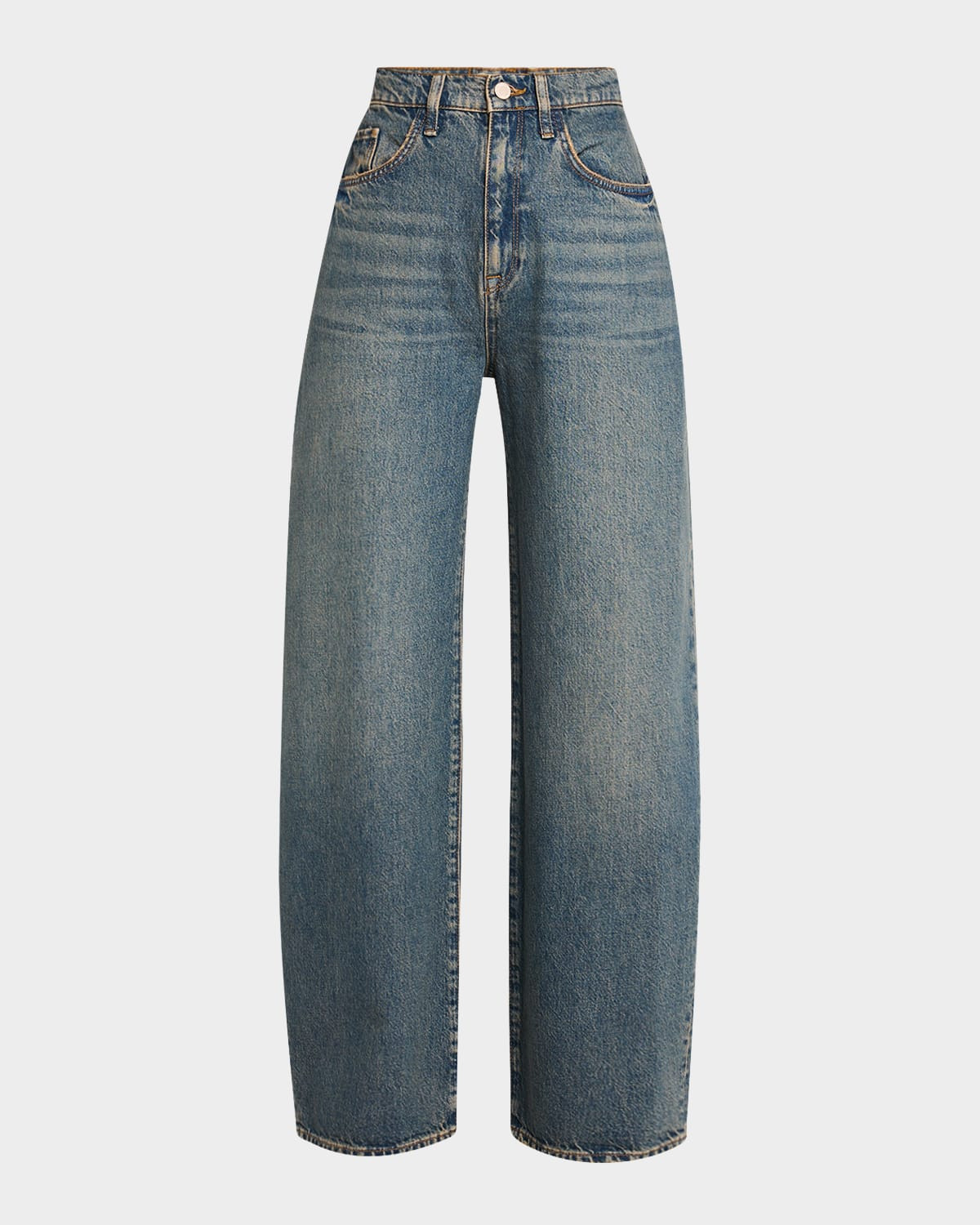 Gerri High-Rise Barrel Jeans | Neiman Marcus