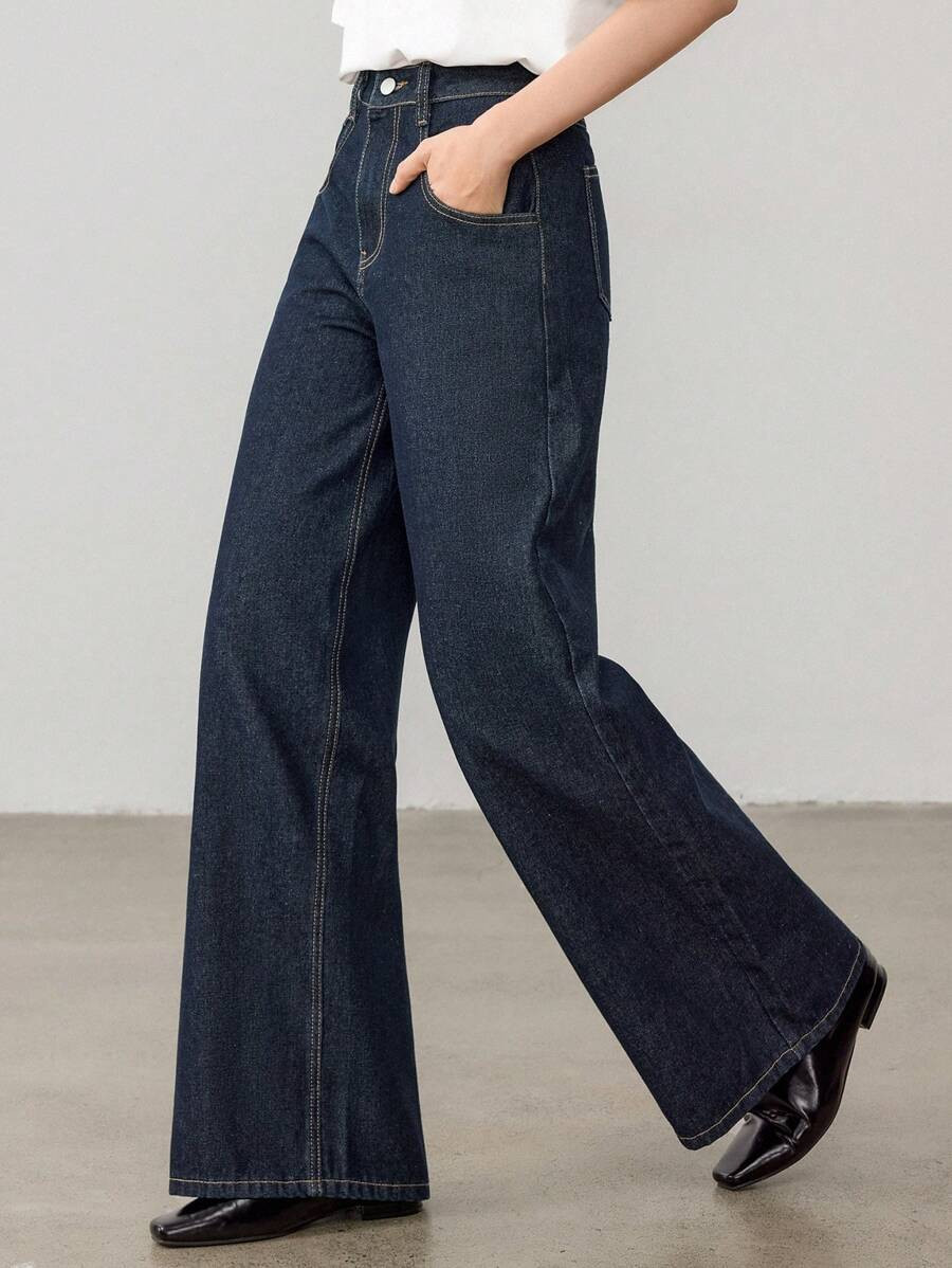 Dazy Tall Plus Size Women Street Casual Loose Straight Leg Jeans | SHEIN