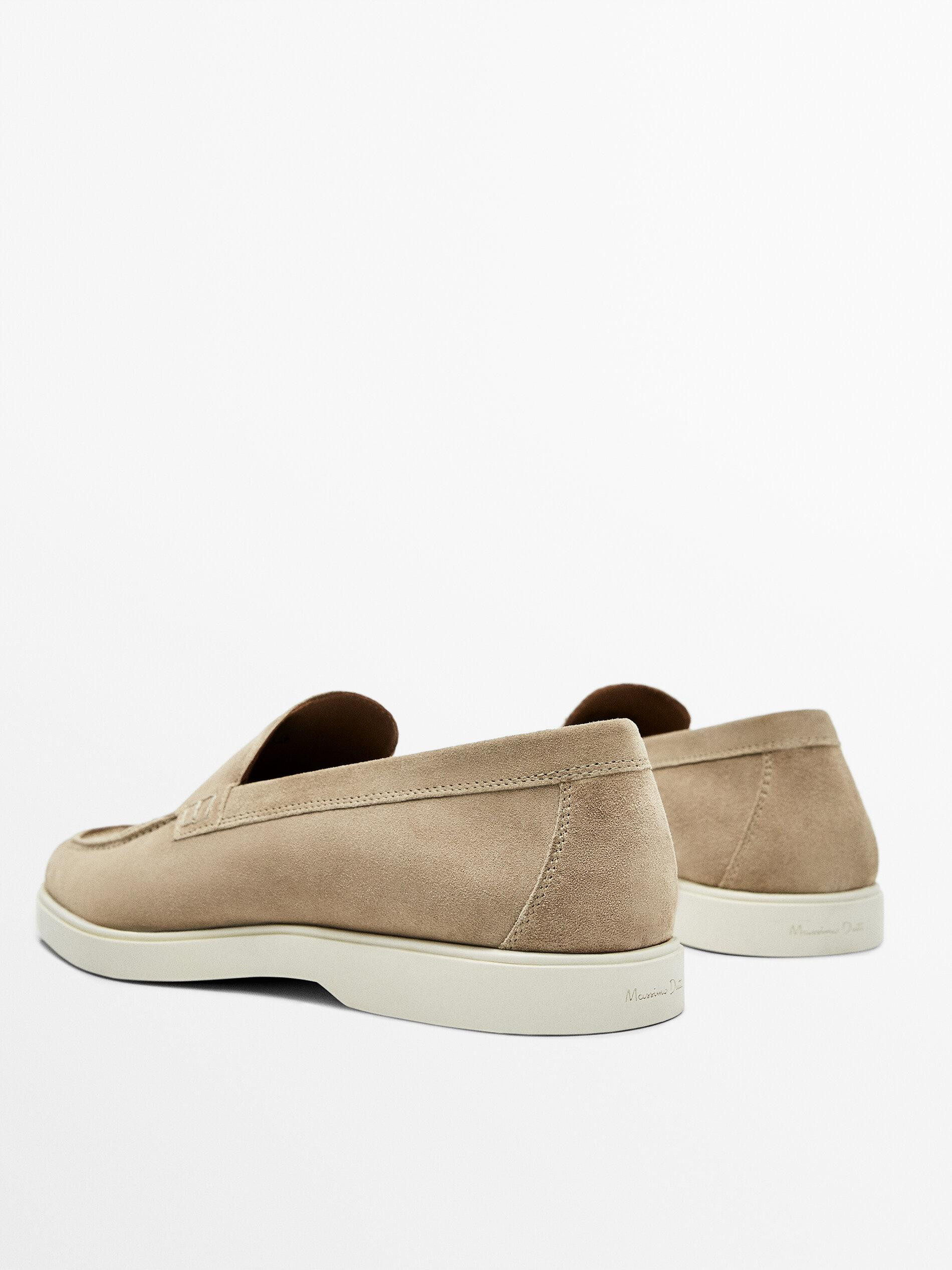 Loafer aus Rauleder | Massimo Dutti DE