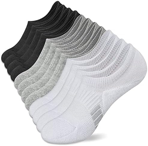 No Show Socks Womens Athletic Cushion Ankle Footies Low Cut 5-6 Pairs | Amazon (US)