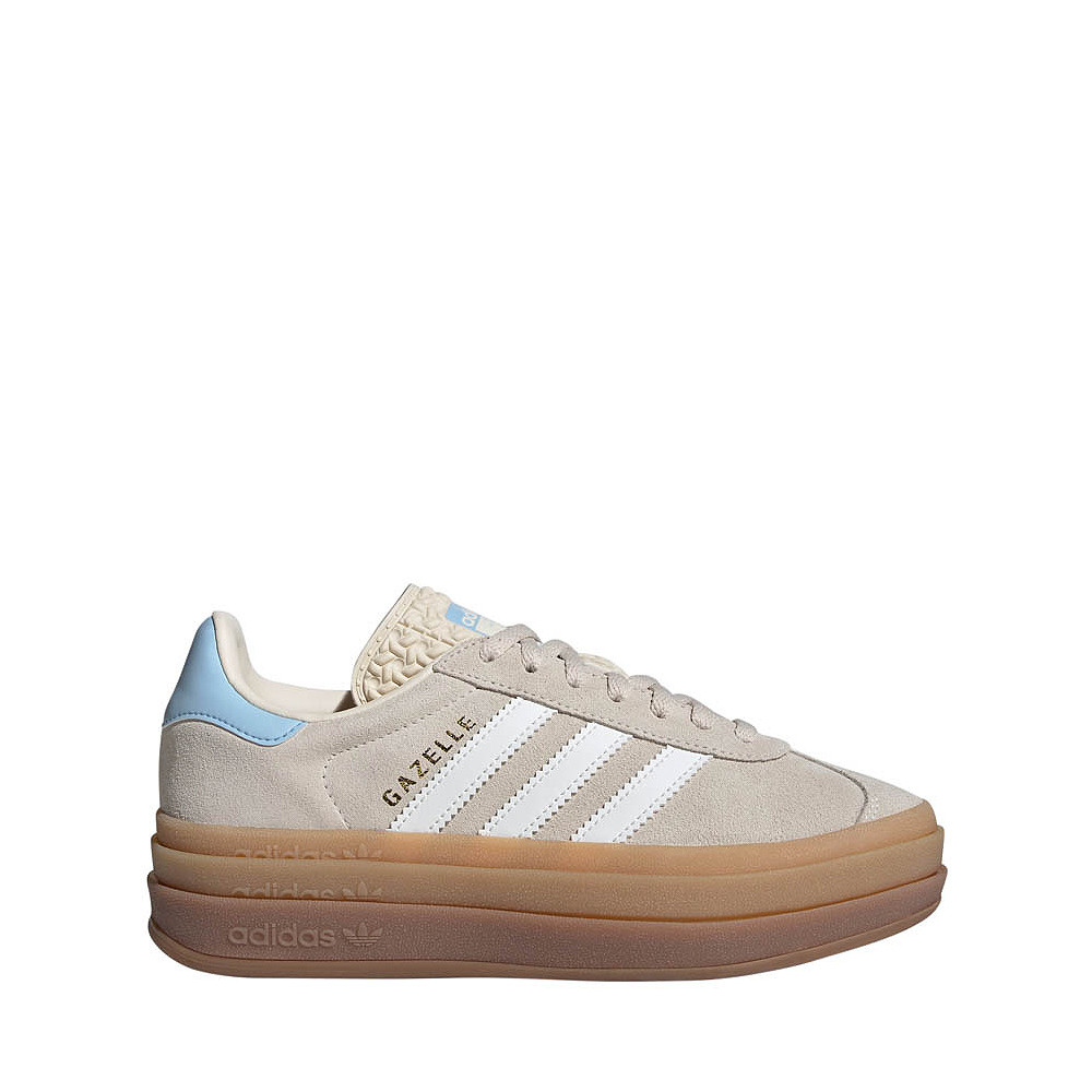 adidas Gazelle Bold Athletic Shoe - Big Kid - Wonder White / Cloud / Sky | Journeys