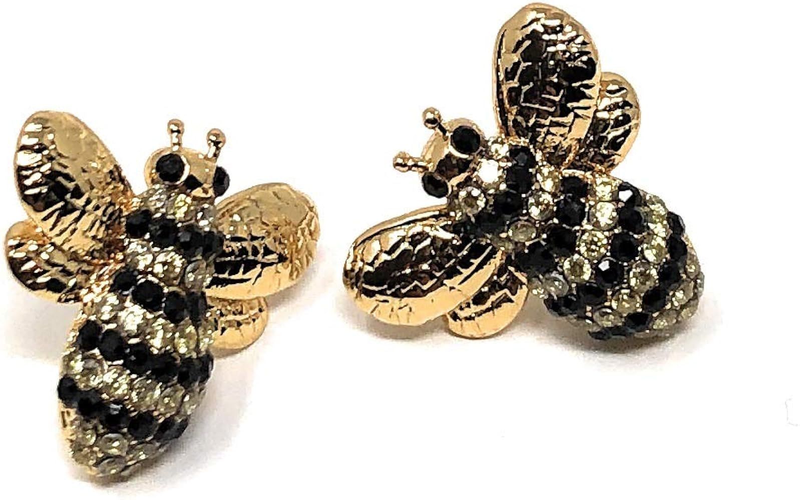 Kate Spade Picnic Perfect Pave Bee Stud Earrings | Amazon (US)