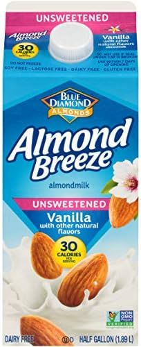 Almond Breeze Blue Diamond, Almond milk, Lactose free, Vanila, 64 Oz | Amazon (US)