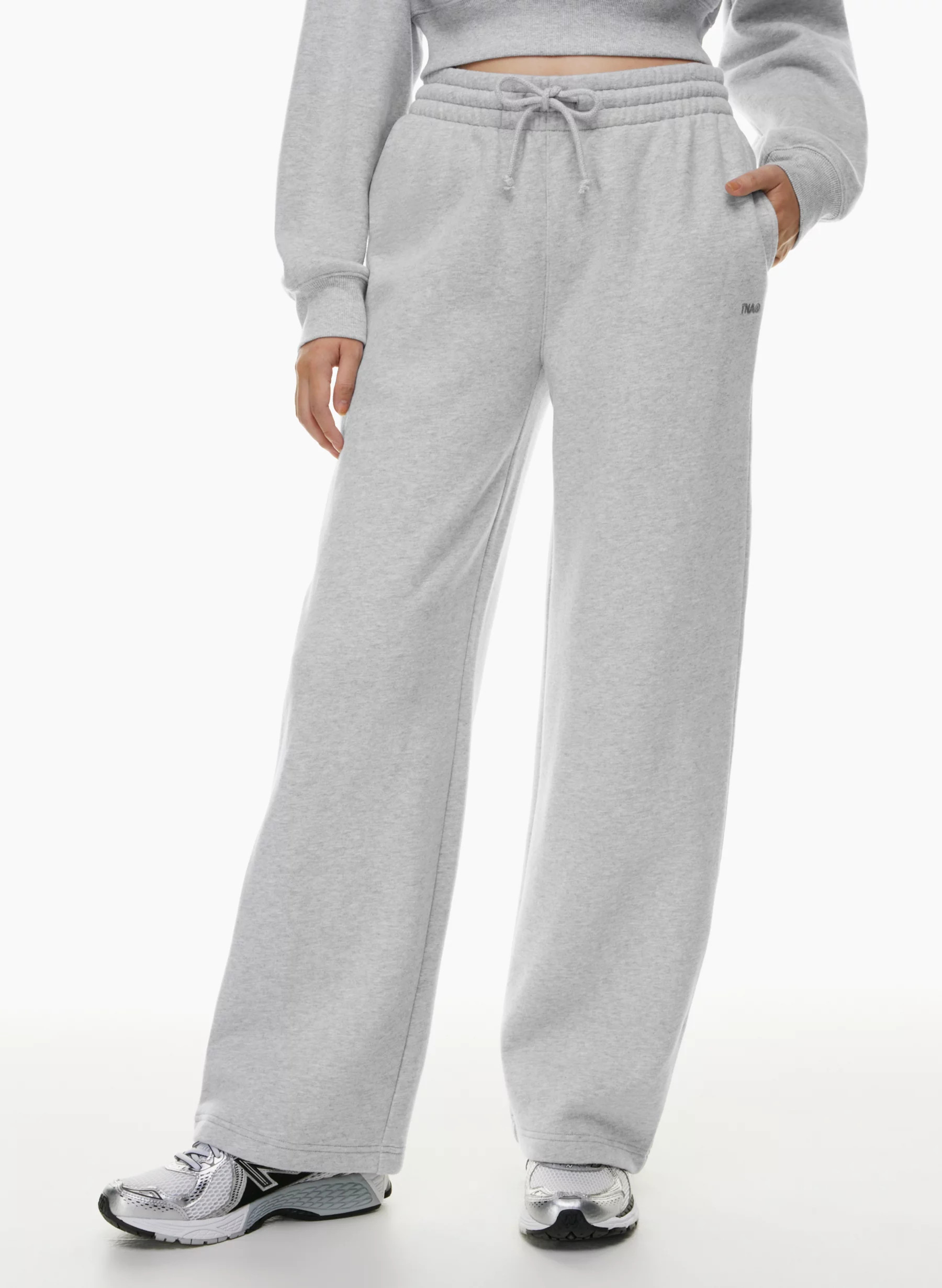 COZY FLEECE BOYFRIEND BASIC WIDE SWEATPANT | Aritzia