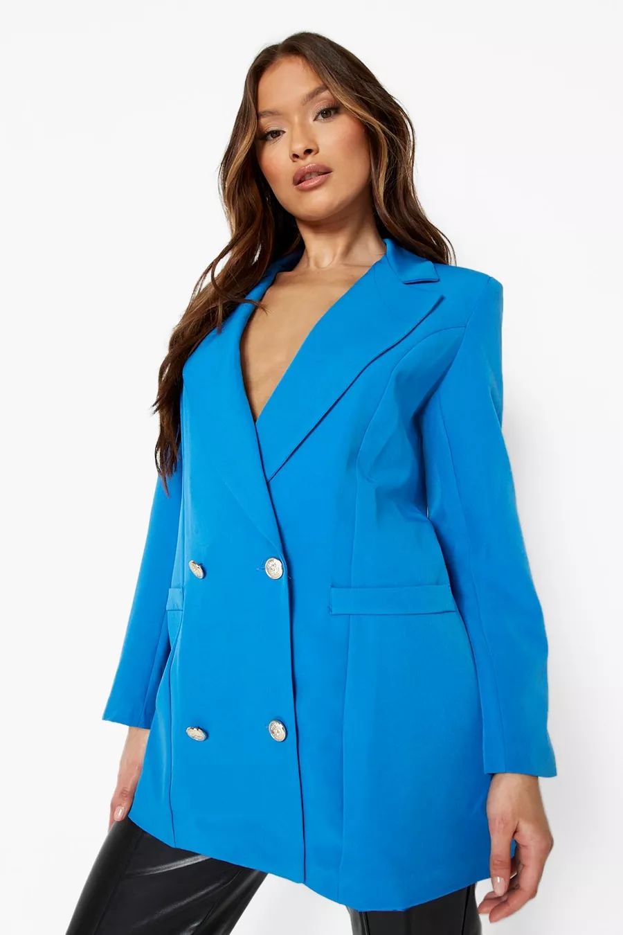 Double Breasted Relaxed Fit Blazer | Boohoo.com (UK & IE)
