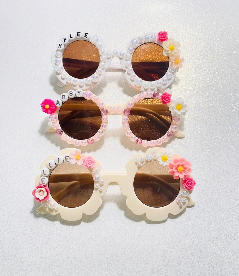 Personalized Kids Sunglasses: Boho Toddler Name Glasses - Etsy Bahamas | Etsy (US)