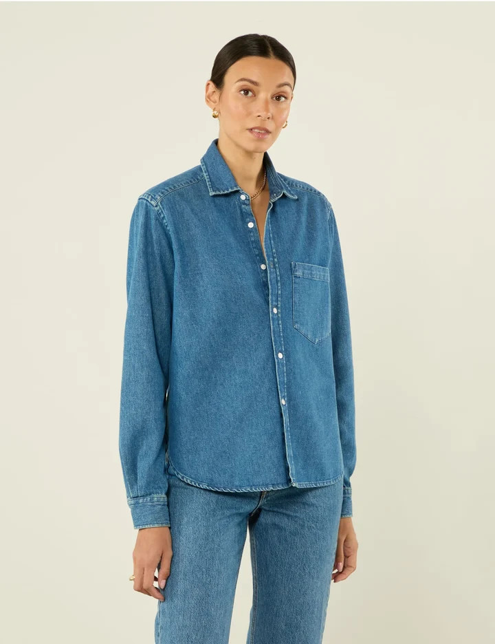 The Classic: Denim, Blue | With Nothing Underneath