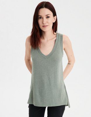 AE V-Neck Tank Top | American Eagle Outfitters (US & CA)