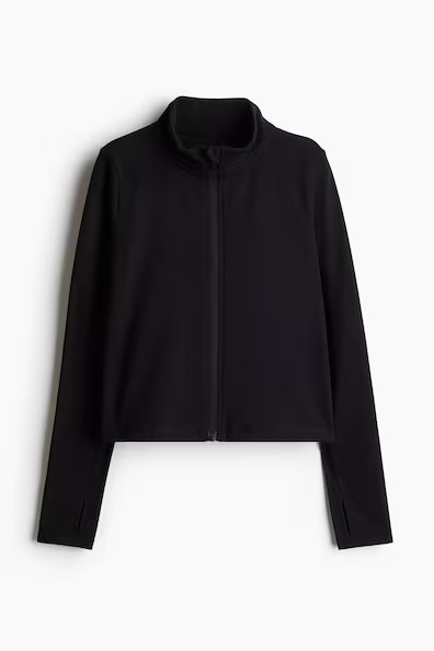 H & M - Activewear Jacket with SoftMove - Black | H&M (US + CA)