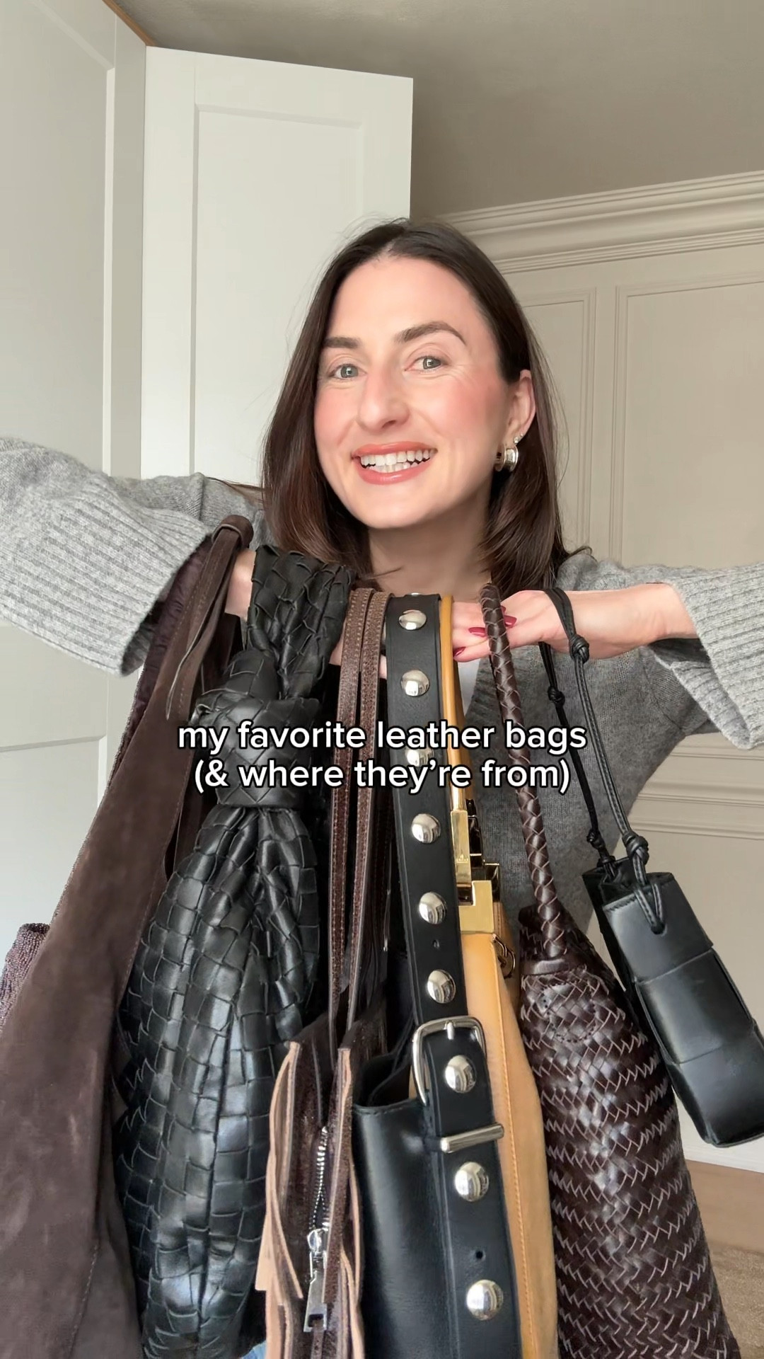 my most worn leather bags!! 

#leatherbags #shoulderbag #brownbag #bottegavenetta #madewell #suedebag #reformation

#LTKCyberWeek #LTKootd