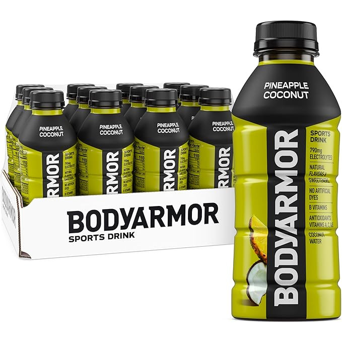 BODYARMOR Sports Drink, Pineapple Coconut, Electrolyte Drink Hydration, 16 Fl Oz Bottles (12 Pack... | Amazon (US)