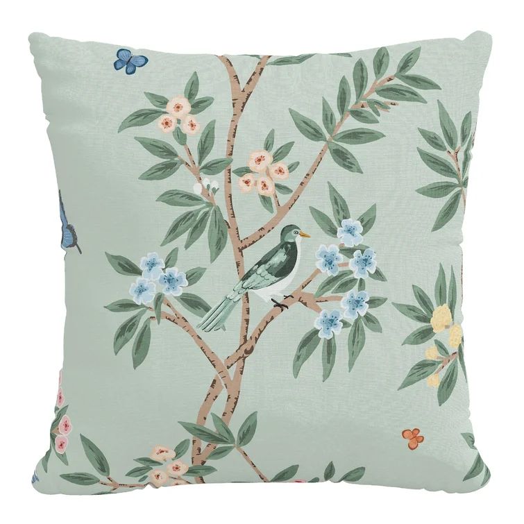 Decorative Pillow And Pillow Case In Kelley Chinoiserie Seafoam_Pillow Cover | Wayfair North America
