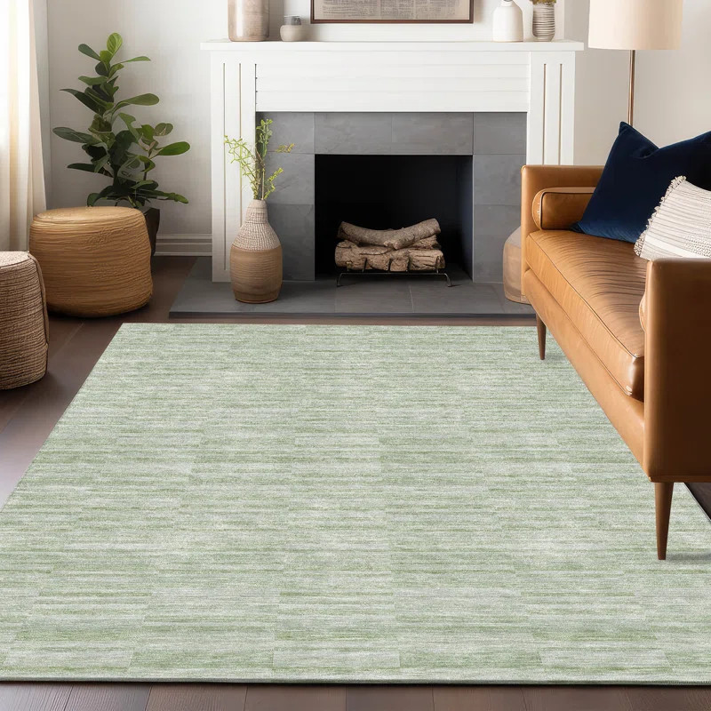 Premium Machine Washable Prisco Sage Rug | Wayfair North America